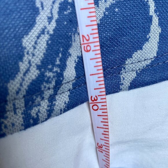 Blue and White Marble Swirl Side Cut Out Mini Party Dress - Picture 11 of 11